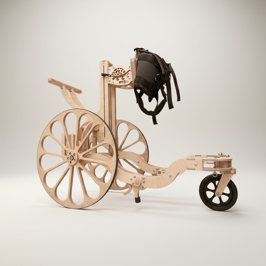 Leonardo: A Wooden Therapy Device That Teaches Children to Walk